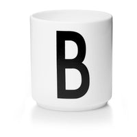 Design Letters -  AJ Porzellan Becher Weiss