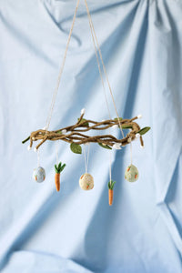 Anhänger - Osterei mit Karotten