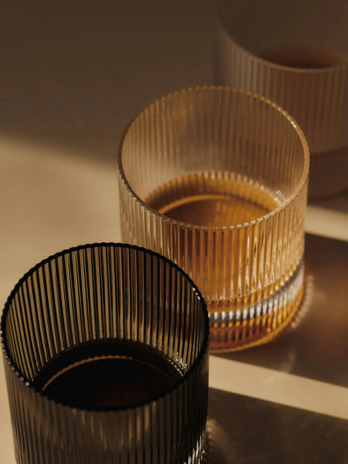Ferm Living - Ripple Gläser - 2er-Set