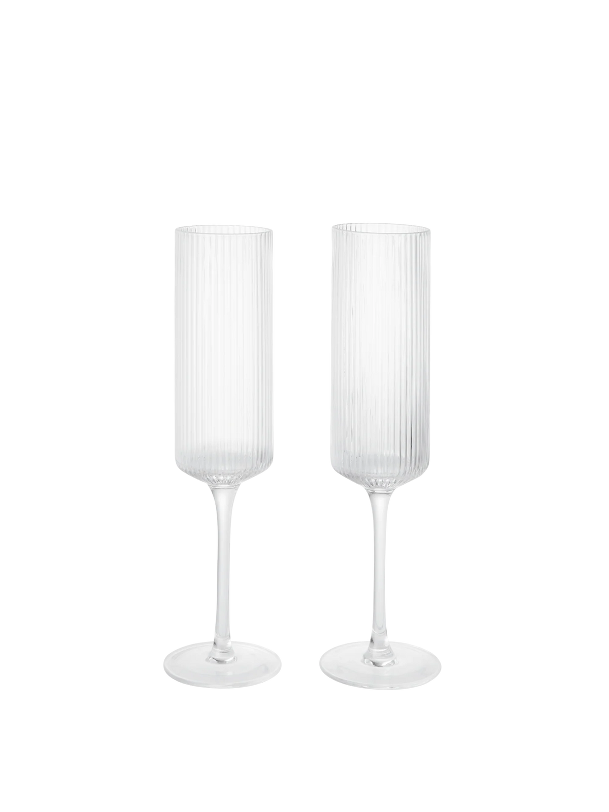 Ferm Living - Ripple Champagne Flutes - Set of 2