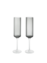 Ferm Living - Ripple Champagne Flutes - Set of 2