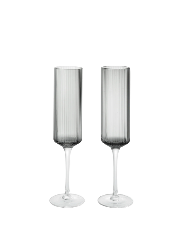 Ferm Living - Ripple Champagne Flutes - Set of 2