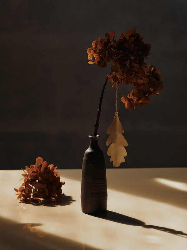 Ferm Living - Messing-Ornament Blatt (4er-Set)