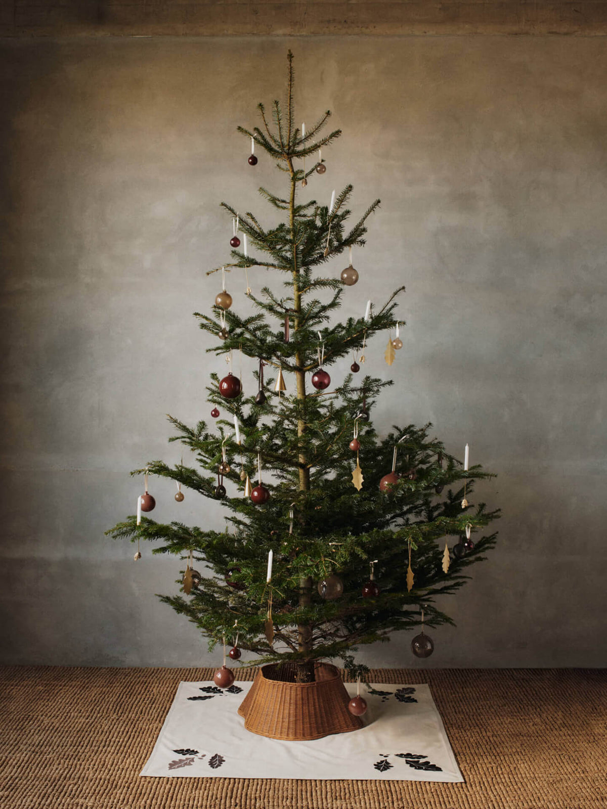 Ferm Living - Messing-Ornament Blatt (4er-Set)