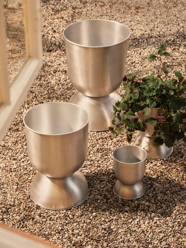Ferm Living - Hourglass Pot Aluminium