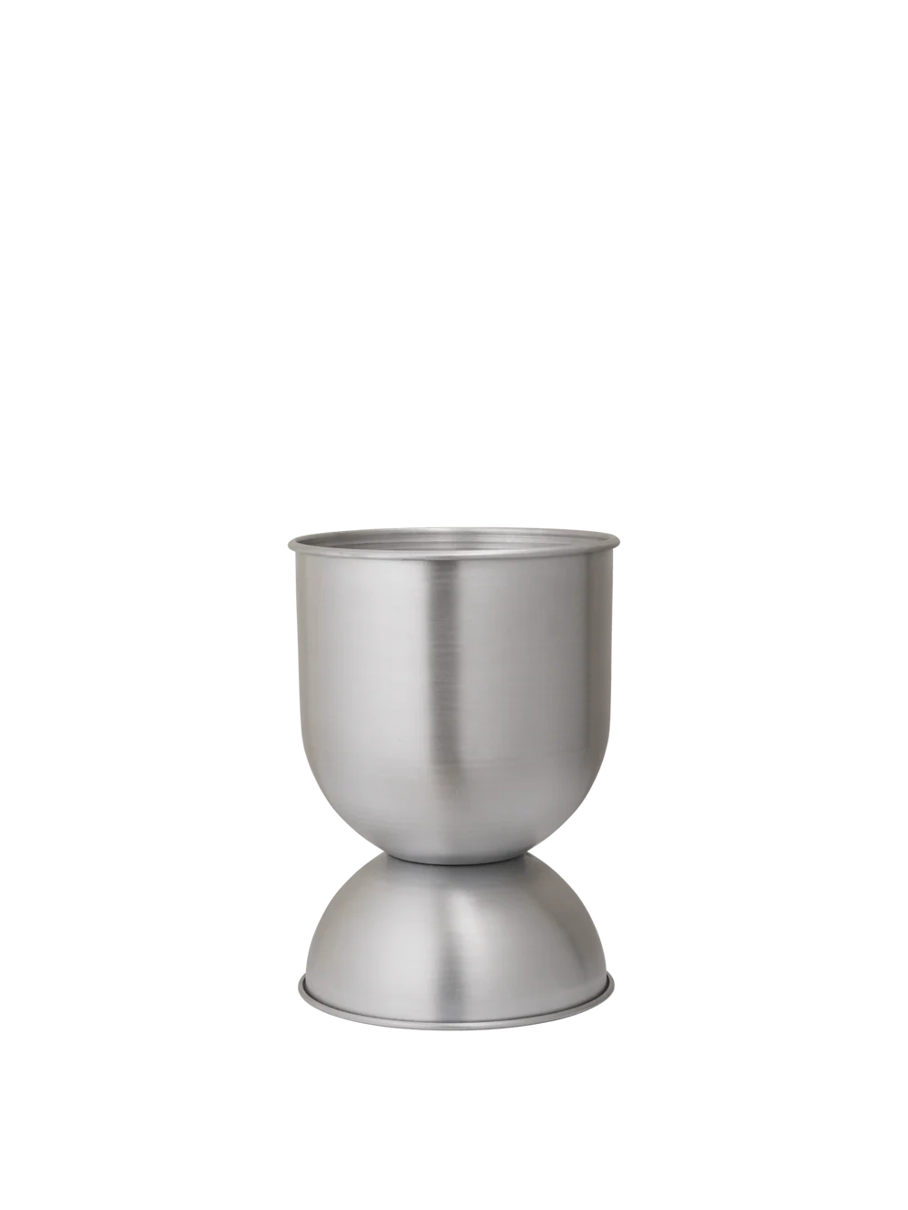 Ferm Living - Hourglass Pot Aluminium