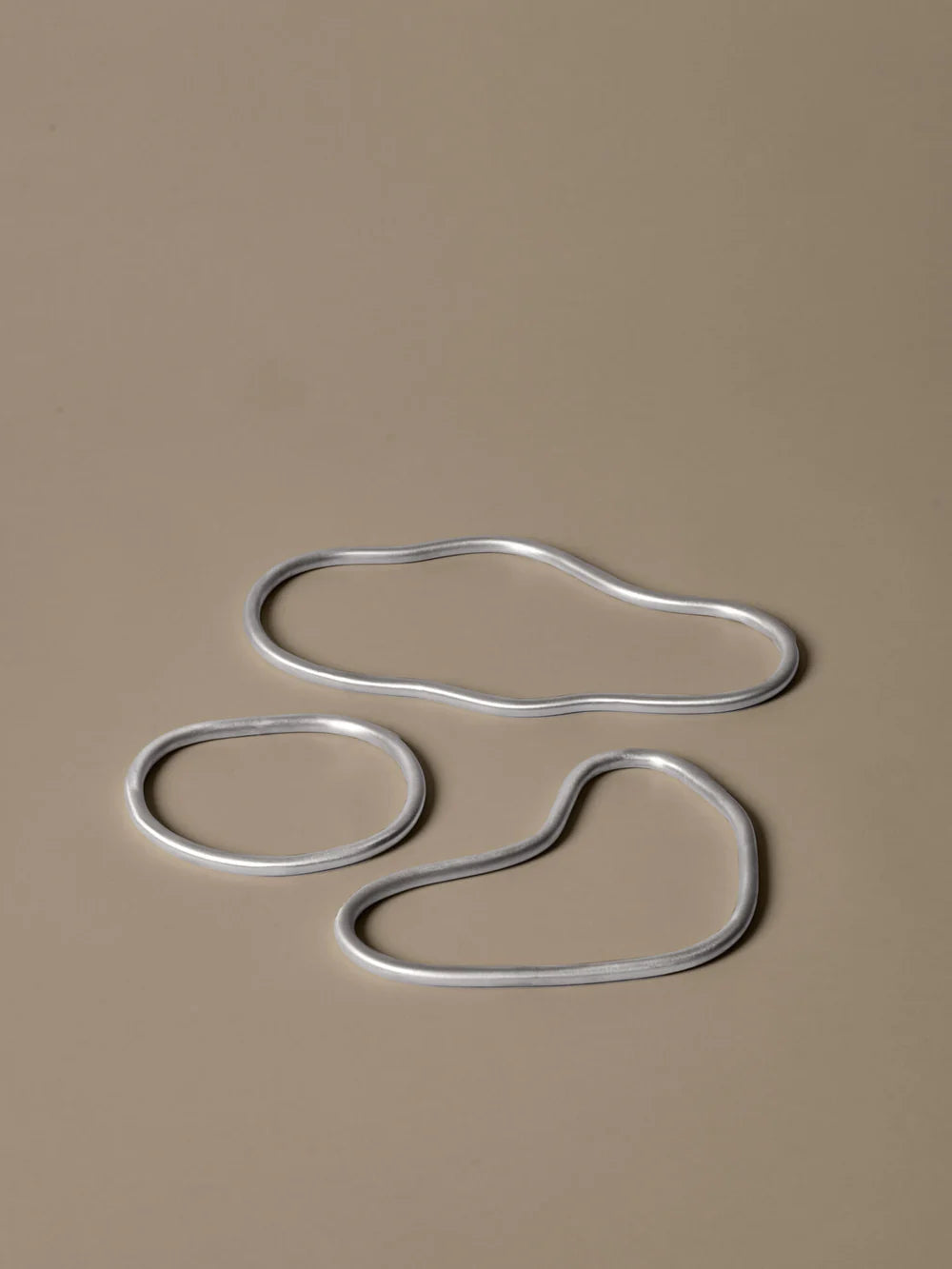 Ferm Living - Pond Untersetzer - 3er Set -Aluminium