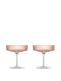 Ferm Living - Ripple Champagnerglas 2er Set