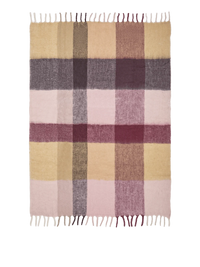 Ferm Living - Blur Mohair Decke Gelb/Rosa