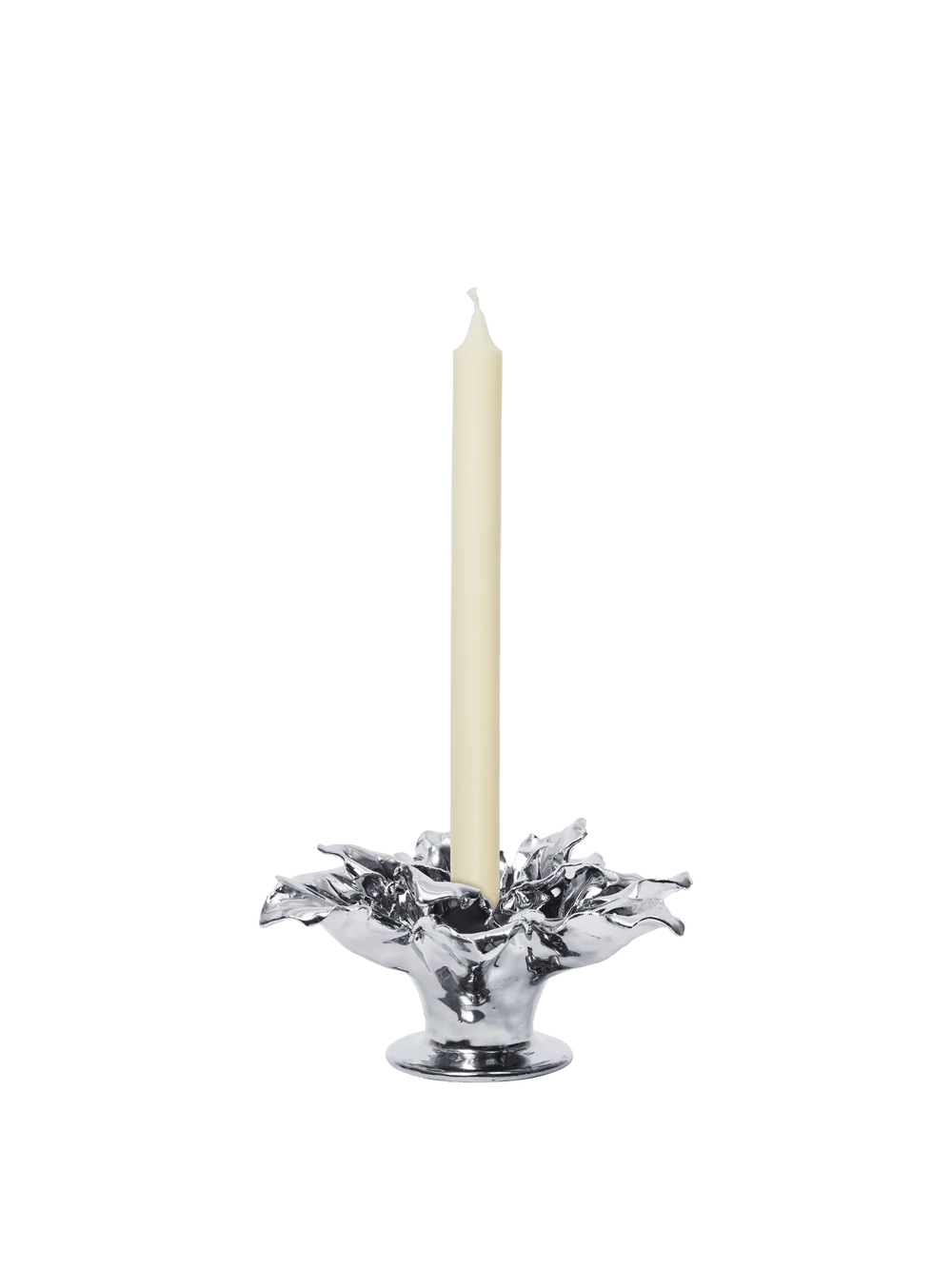 Ferm Living - Kerzenhalter Holly Leaf Silber