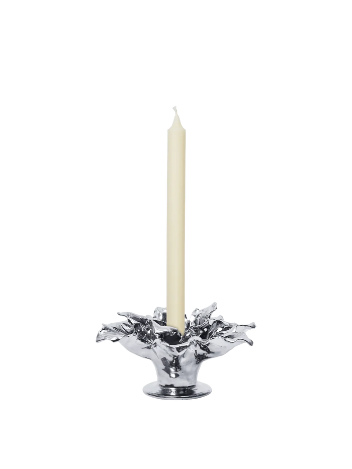 Ferm Living - Kerzenhalter Holly Leaf Silber