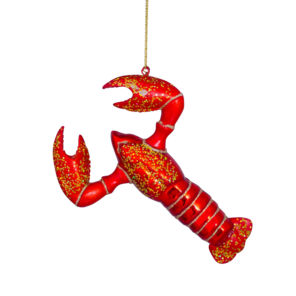 VONDELS - Ornament aus Glas, roter Hummer, Höhe 13,5 cm