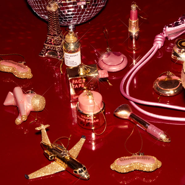 Vondels - Ornament aus Glas, Flugzeug, Höhe 5,5 cm