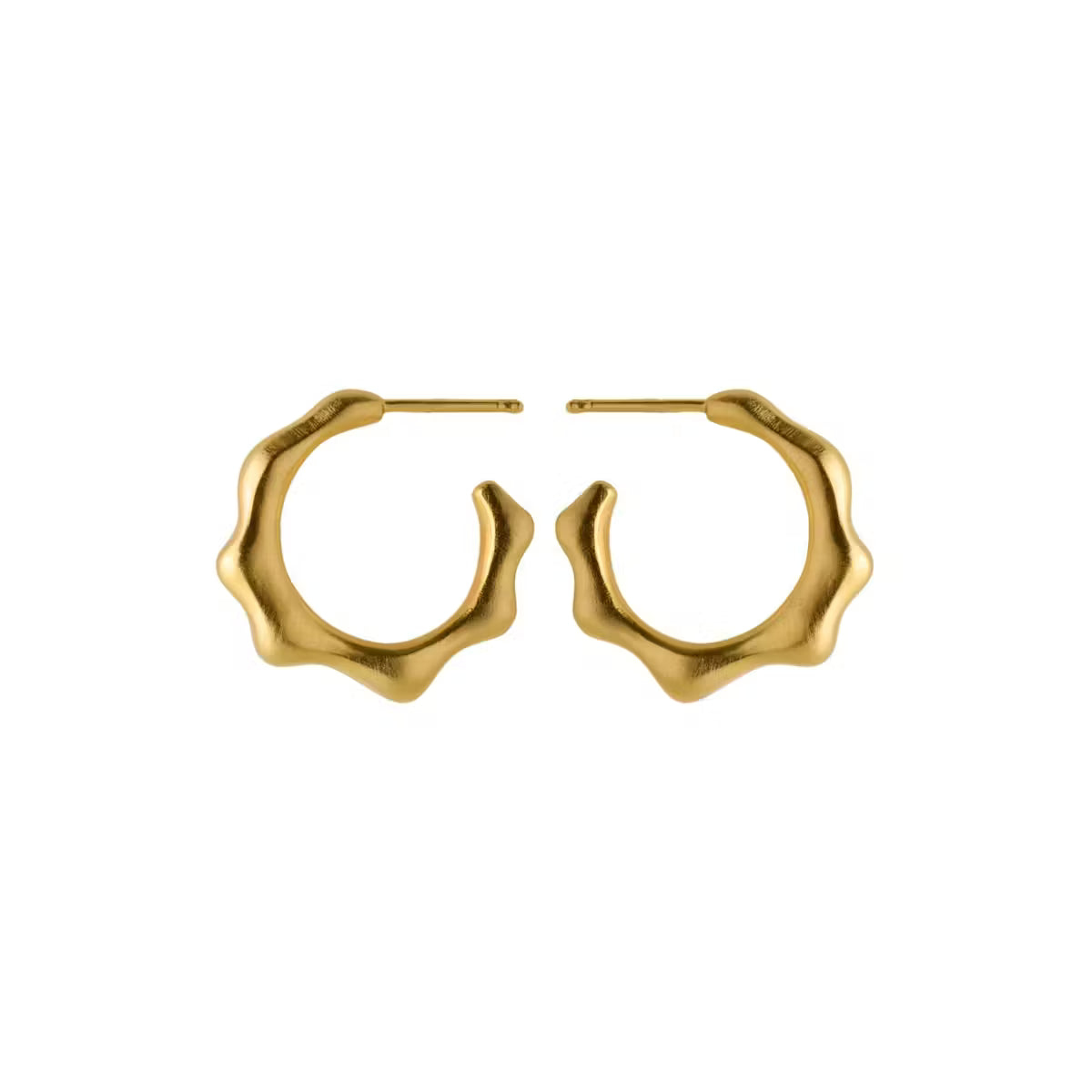 Aqua Hoops Kreolen vergoldet