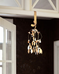 Weihnachtsschmuck- HD Mistelzweig, Messing-finish