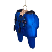VONDELS Christbaumschmuck - Glas blau matt Controller H9cm