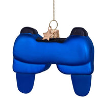 VONDELS Christbaumschmuck - Glas blau matt Controller H9cm