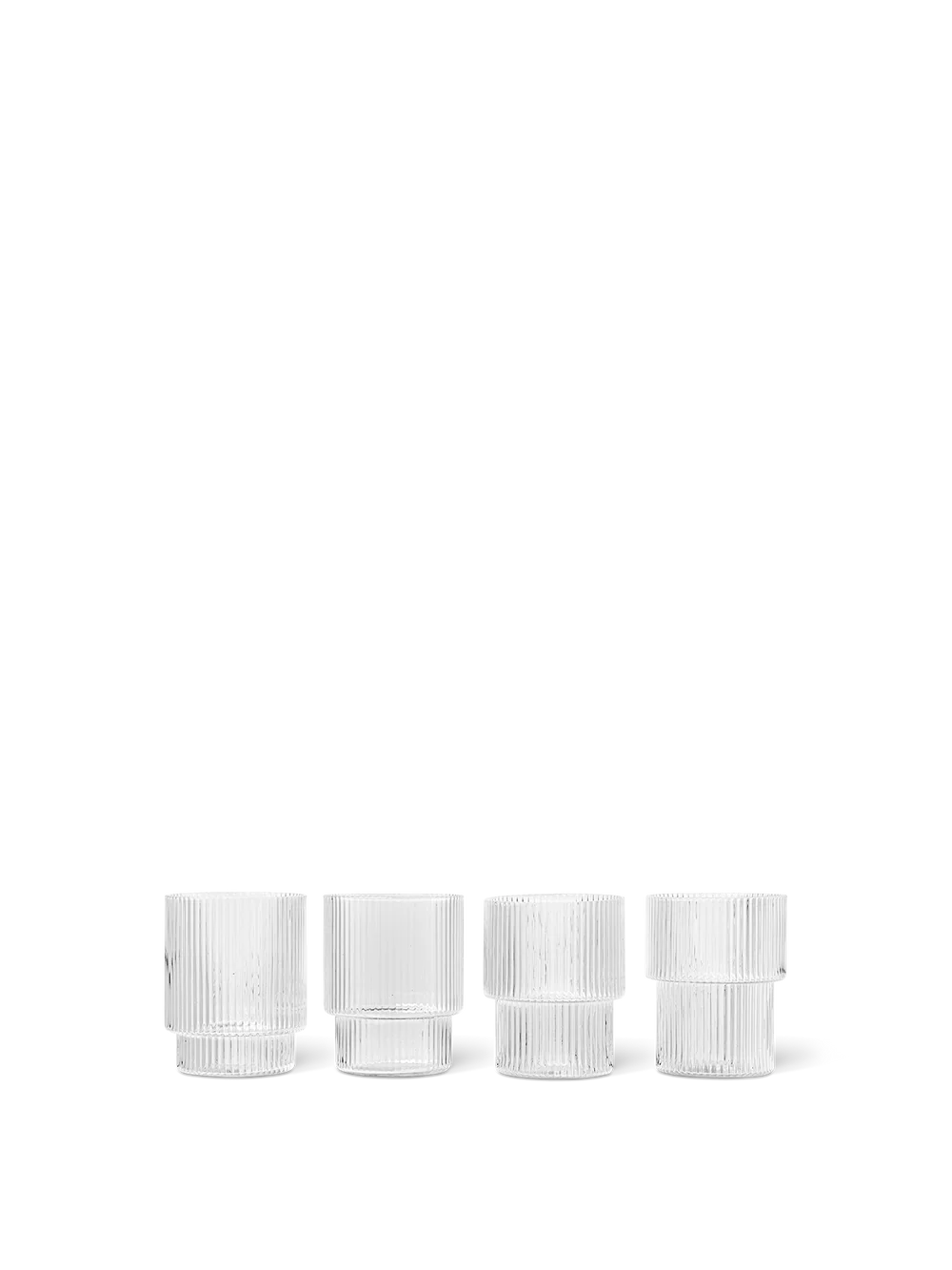 Ferm Living - Ripple Gläser (set of 4)