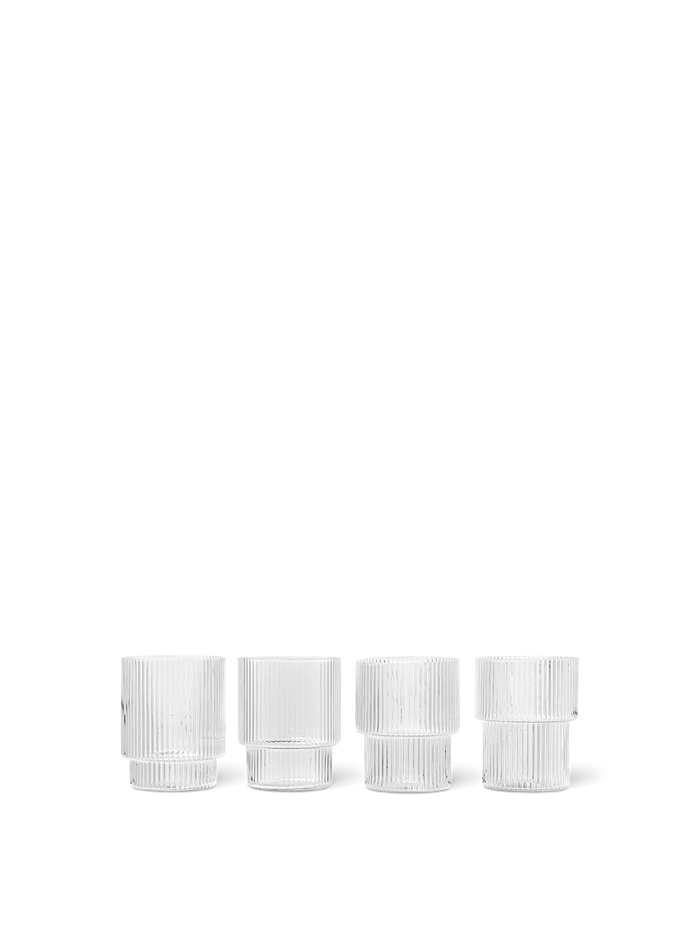 Ferm Living - Ripple Gläser (set of 4)