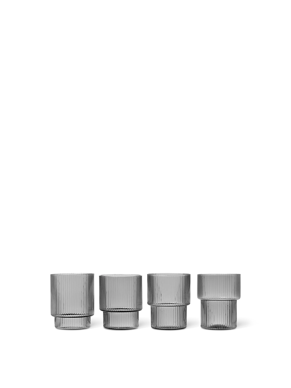 Ferm Living - Ripple Gläser (set of 4)