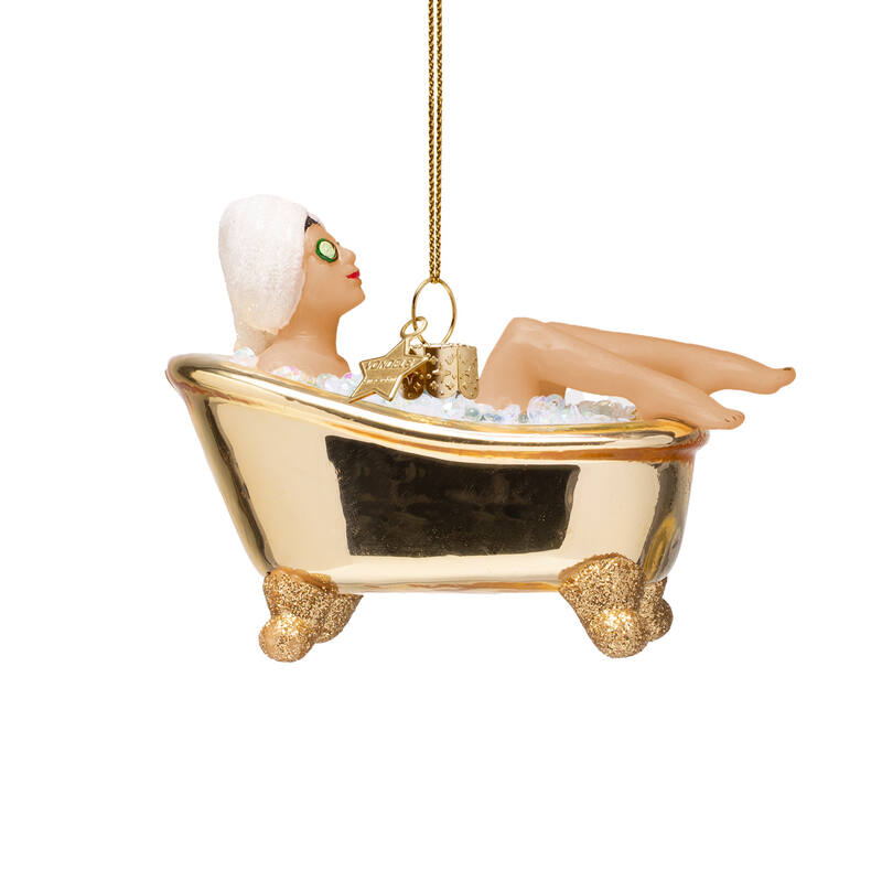 VONDELS - Ornament - Frau in glänzendem Goldbad H6cm