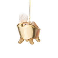 VONDELS - Ornament - Frau in glänzendem Goldbad H6cm