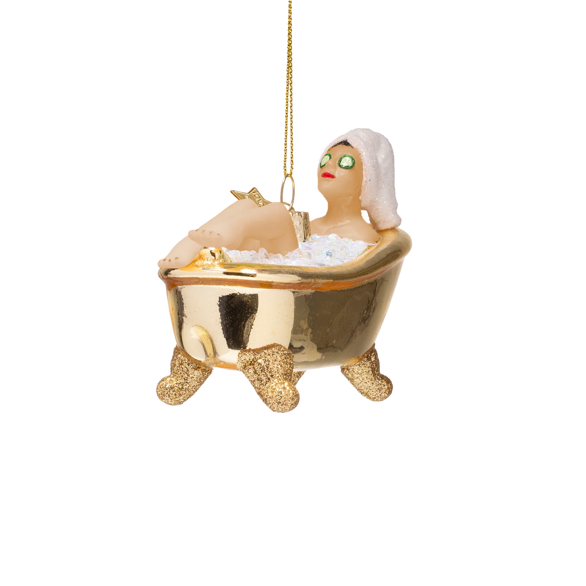VONDELS - Ornament - Frau in glänzendem Goldbad H6cm