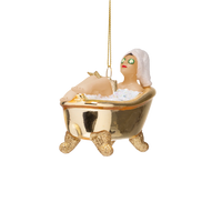 VONDELS - Ornament - Frau in glänzendem Goldbad H6cm