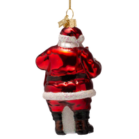 Vondels - Weihnachtsschmuck aus Glas: Coca-Cola-Weihnachtsmann mit Flaschen