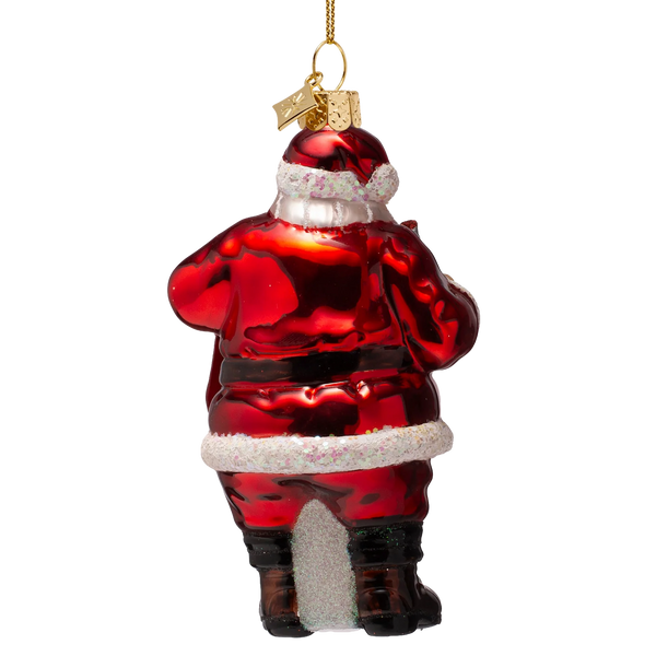 Vondels - Weihnachtsschmuck aus Glas: Coca-Cola-Weihnachtsmann mit Flaschen