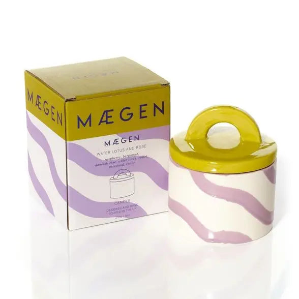 MÆGEN - Pablo Pots Kerze – Water Lotus & Rose