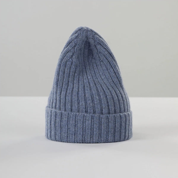 Le GRAND Beanie - Wasched Denim