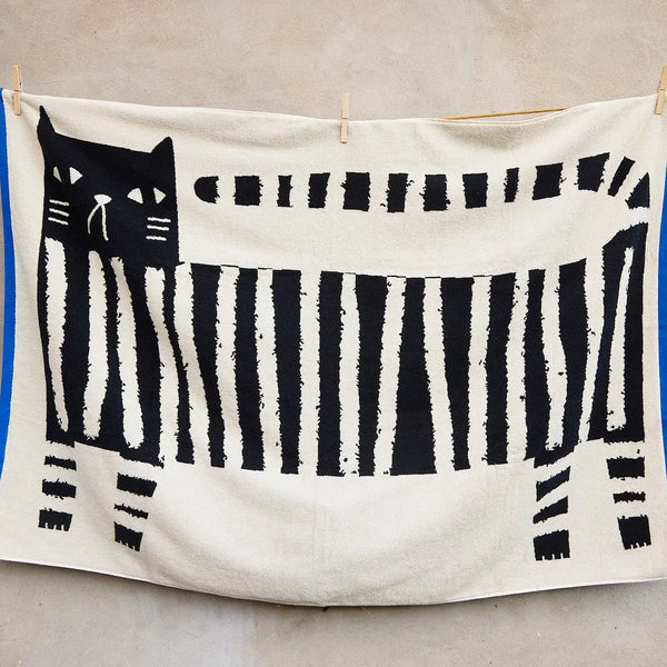 Donna Wilson - Faules Katze XL Blatt Handtuch