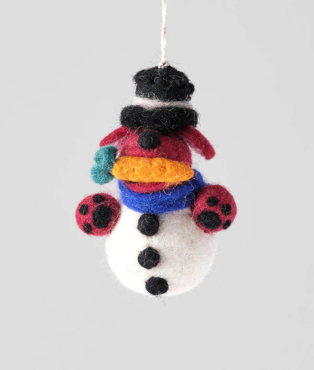 Filzanhänger WRAP - Barky, der Schneemann