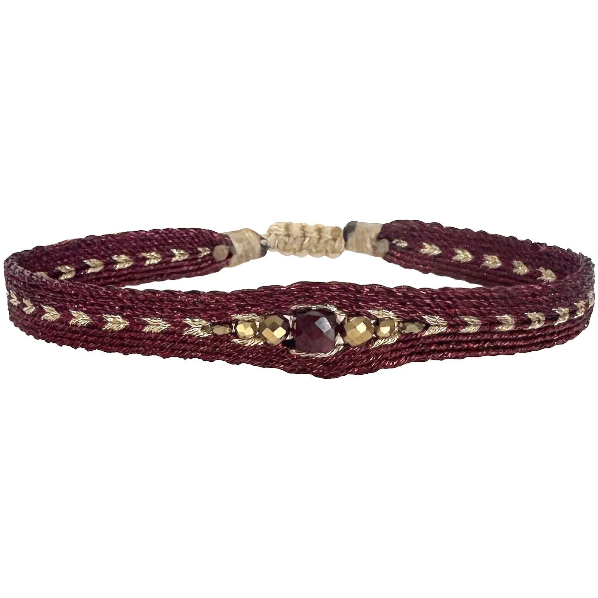 LeJu London Armband Bordeaux
