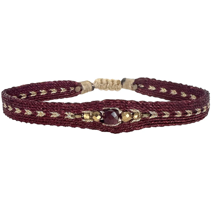 LeJu London Armband Bordeaux