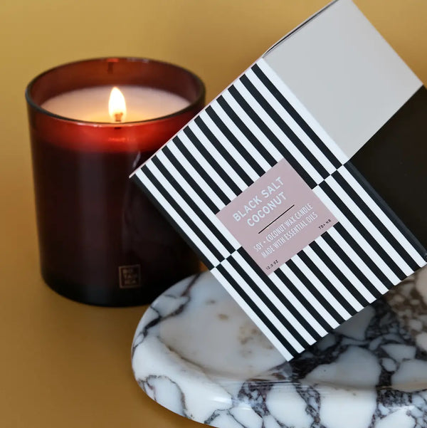 BOTANICA - Essentials: Schwarzes Salz + Kokosnusskerze | 12 oz.