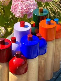 MÆGEN - Salz- und Pfeffermühlen – Marineblau & Rot