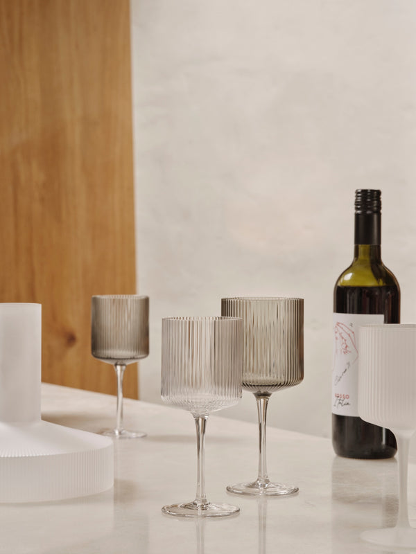 Ferm Living - Ripple Weißweingläser