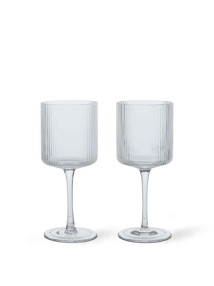 Ferm Living - Ripple Weißweingläser