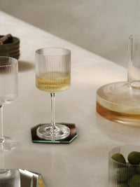Ferm Living - Ripple Weißweingläser