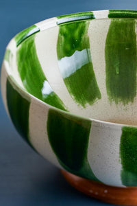 Shakti Schale - Grün, Steingut