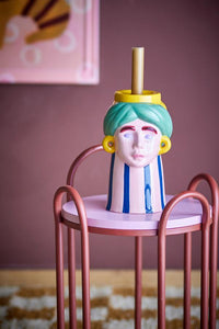 Miss Jody Vase - Bunt, Steingut