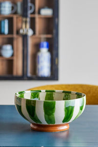 Shakti Schale - Grün, Steingut