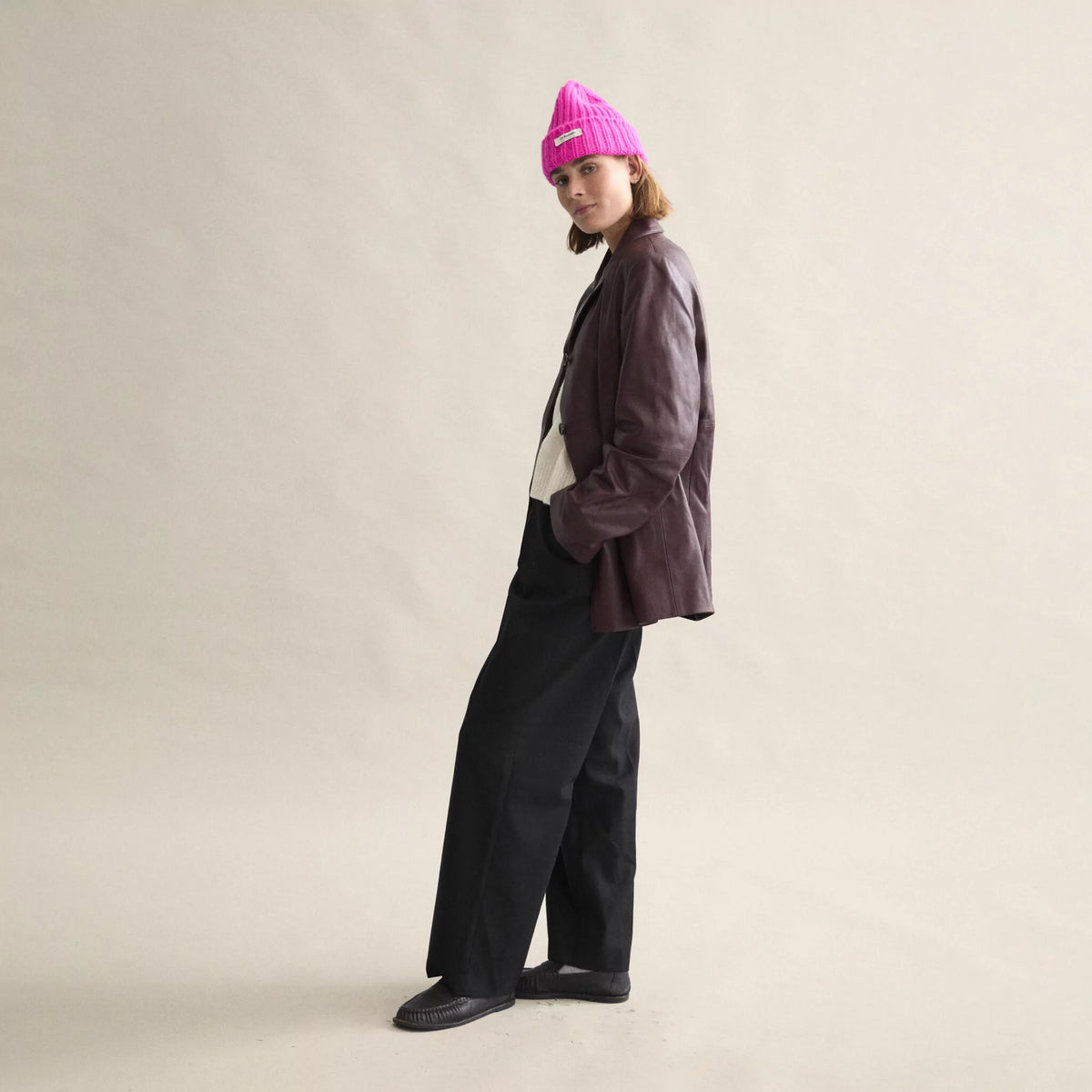 Le Bonnet Beanie Logo -Poppy Pink