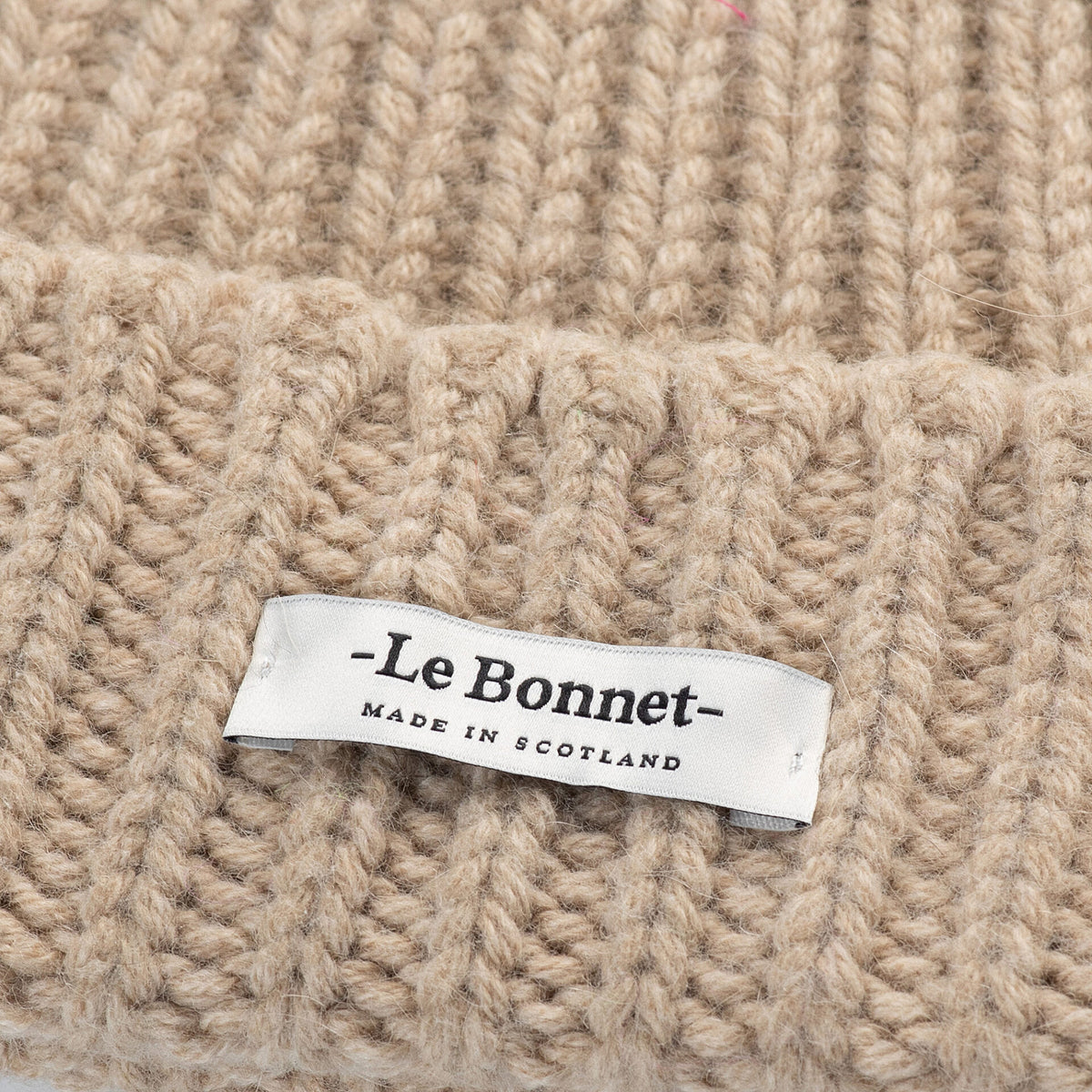 Le Bonnet Beanie Logo - Sand