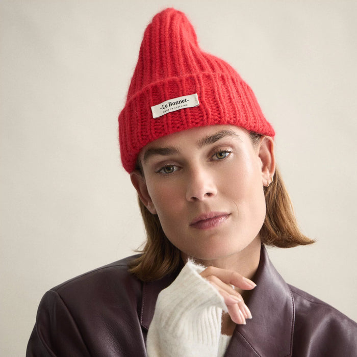Le Bonnet Beanie Logo - Crimson