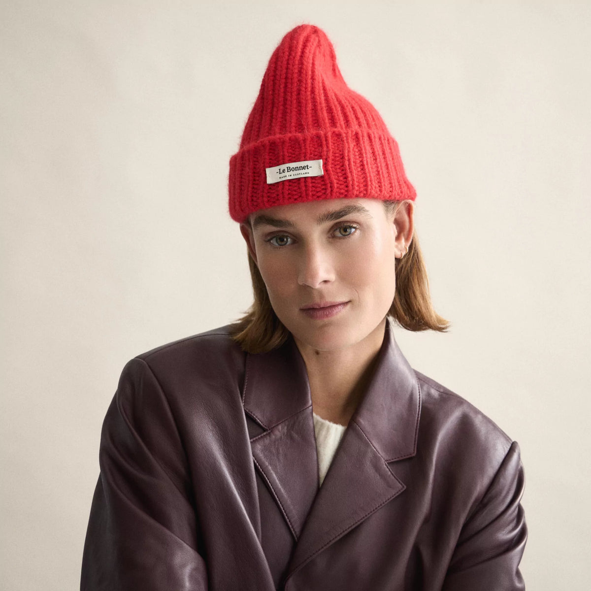 Le Bonnet Beanie Logo - Crimson