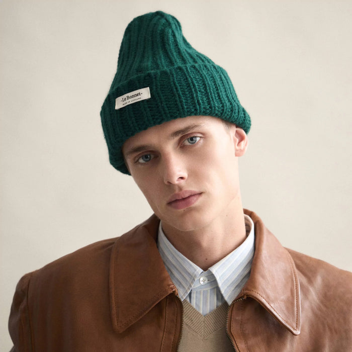 Le Bonnet Beanie Logo - Moss