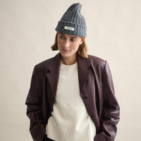 Le Bonnet Beanie Logo - Slate Grey
